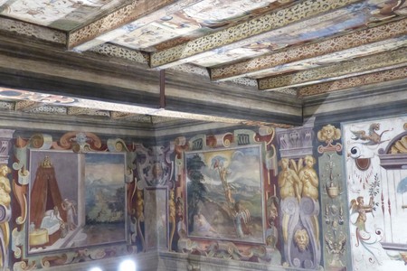 i bei soffitti di Palazzo Barbazzi