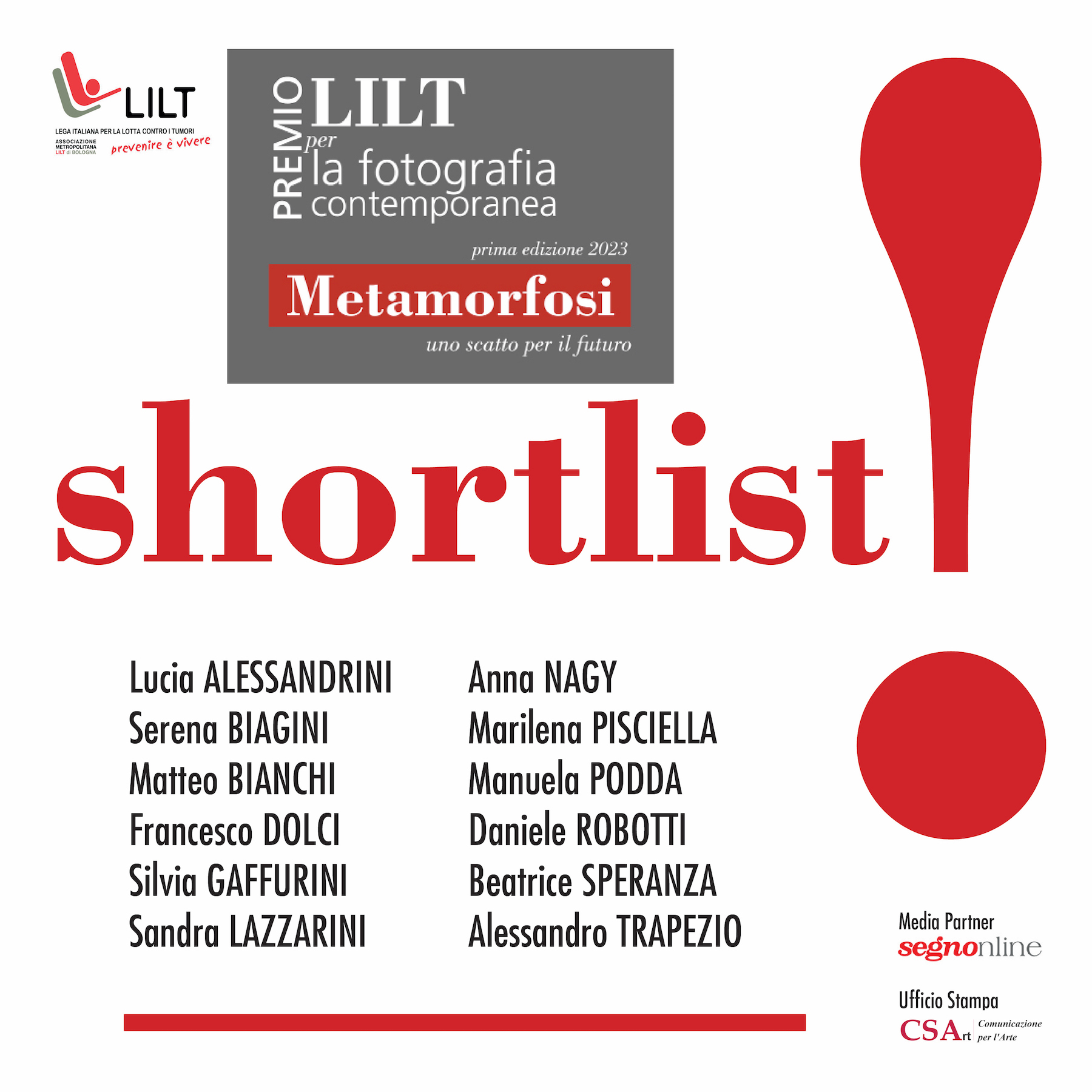 SHORTLIST I Edizione PREMIO LILT per la Fotografia Contemporanea